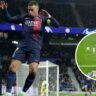 Kylian Mbappe's goal against Real Sociedad was so hard that he ripped the net