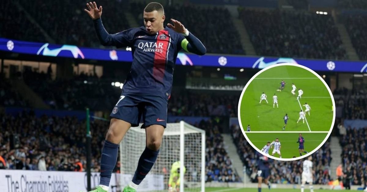 Kylian Mbappe's goal against Real Sociedad was so hard that he ripped the net