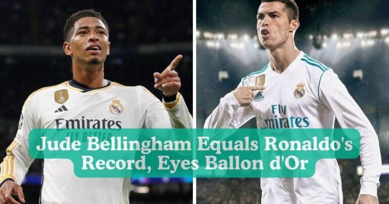 How Jude Bellingham Matches Cristiano Ronaldo’s Record