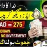 Ads Watch and Earn money payment method jazzcash easypaisa